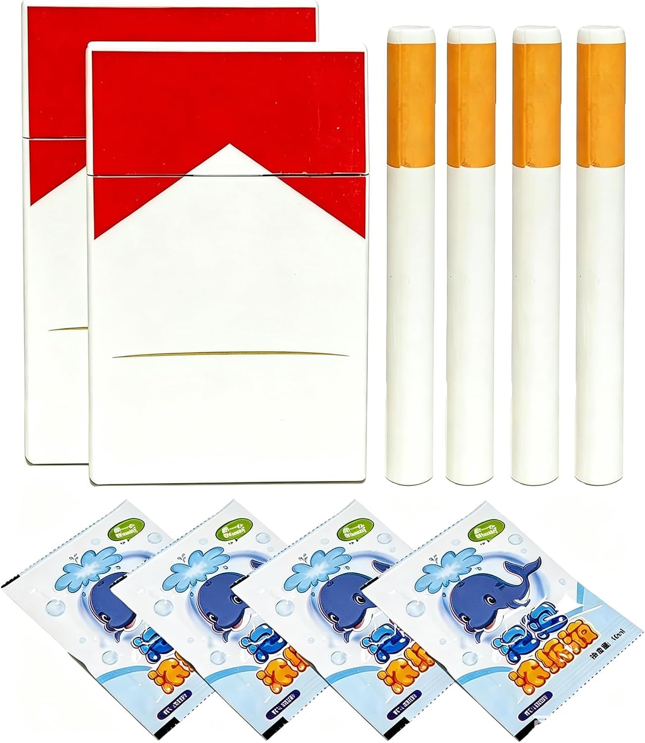 2 Pack Bubble Cigarette Pack, Mini Bubble Blower Sticks Stress Relief Toy for Men Women Paoyan-2pcs