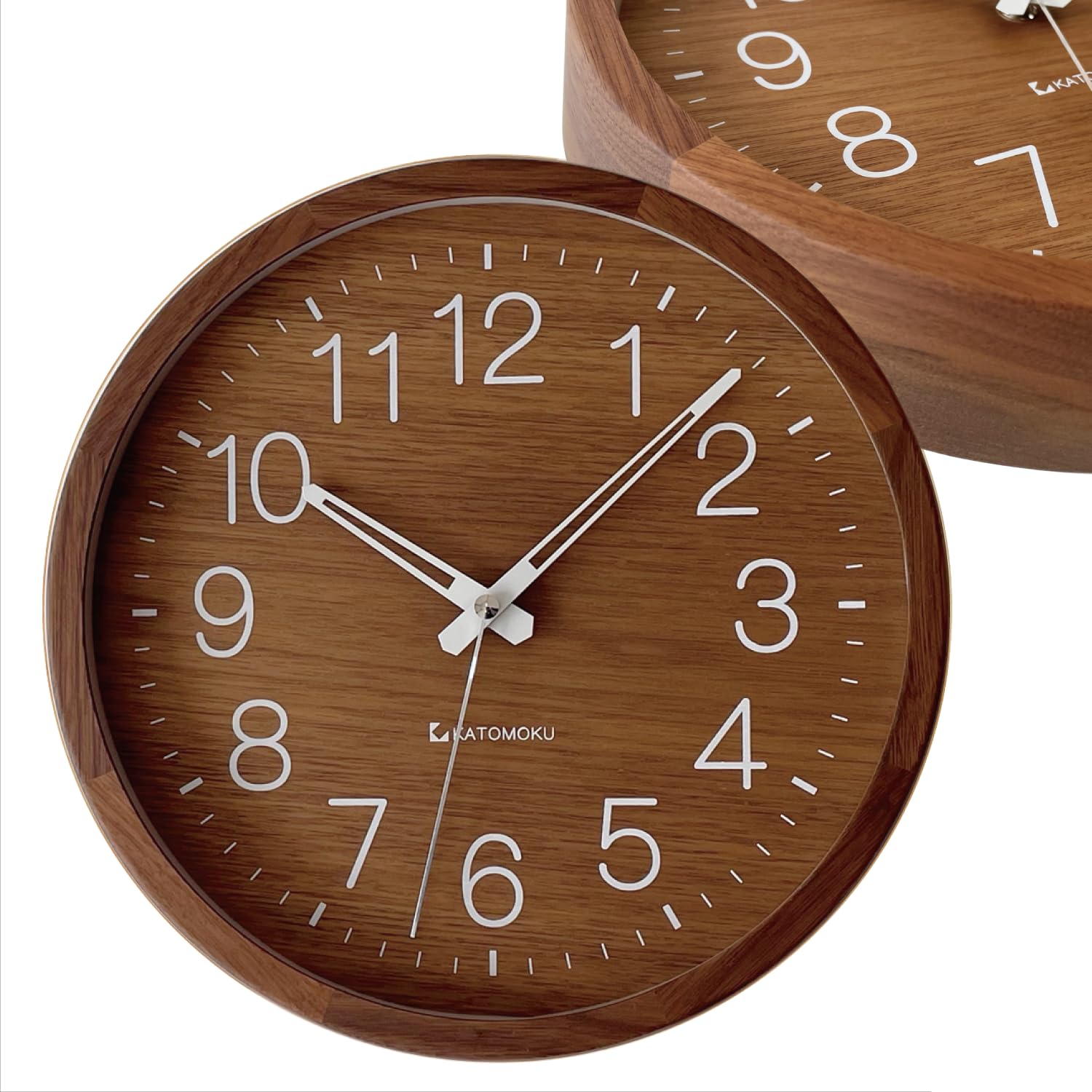 Amazon.co.jp: KATOMOKU muku clock 2 ウォールナット km-46WARC
