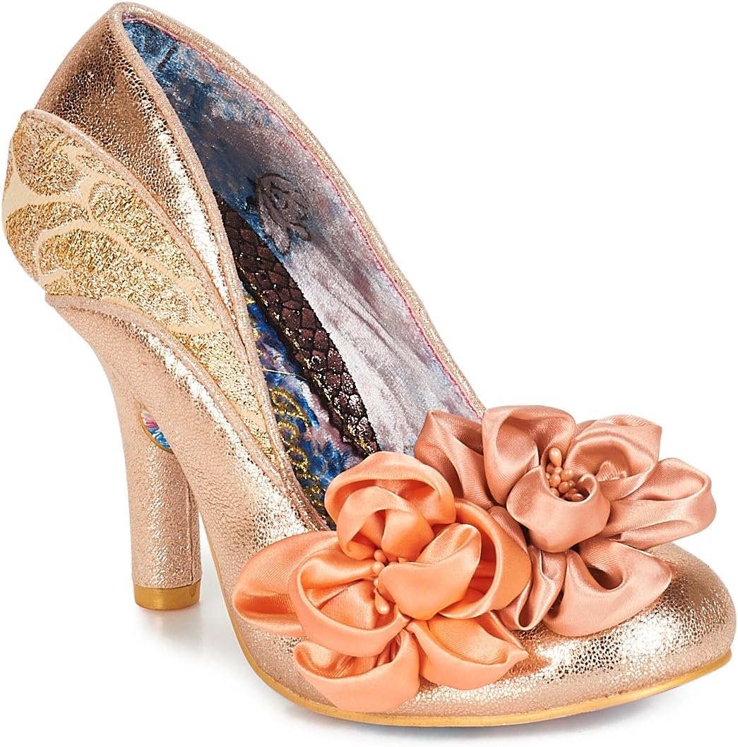 Irregular Choice Women's Peach Melba Synthetic Court Shoes