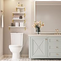 Vista 31 de YGEOMER Estantes flotantes para pared, diferentes tamaños, estantes de pared grises desgastados para sala de estar, baño, dormitorio, cocina