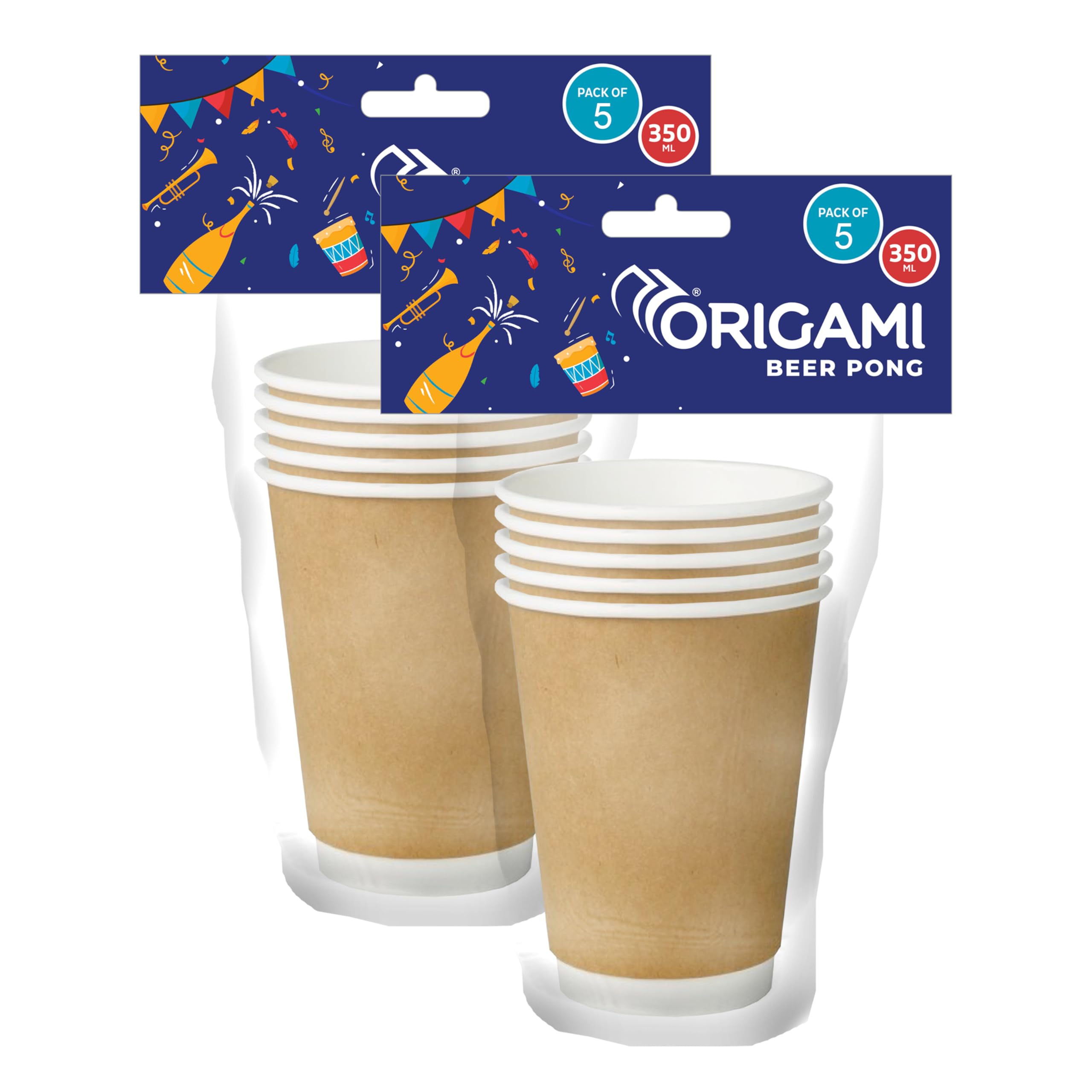 Origami Disposable & Leakproof Party Paper Cups | Eco Friendly & Biodegradable Glass | Ideal for Home, Office & Travel Pack of 2 (20 Pcs) 350 ml (B0D9JTGJ3S) Amazon Price History, Amazon Price Tracker