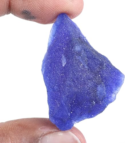 Miniatura 4 de REAL-GEMS Cuentas de piedras preciosas para collar 12.45-65.00 Collar de cuentas de cristal de zafiro azul para mujeres y hombres, Gema, Zafiro