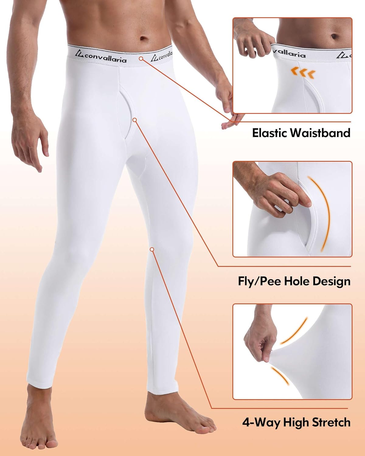 Men's Thermal Pants Fleece Lined Long Johns Compression Bottom Athletic Base Layer Cold Weather Gear 1 2 4 Pcs - Image 4