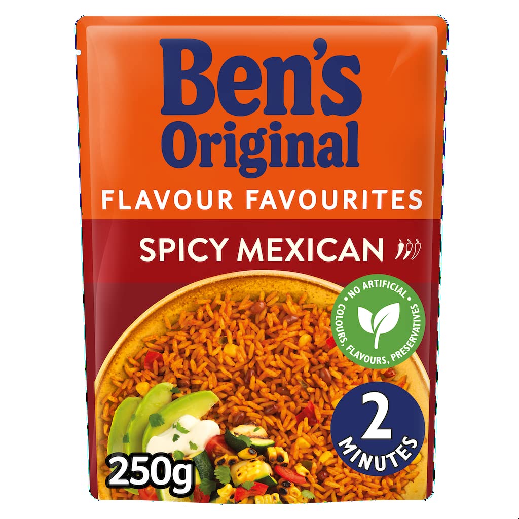 Ben's Original Spicy Mexican Microwave Rice, 250g (Pack of 1)