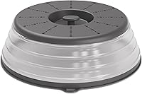 Vista 14 de WVM Cubierta para salpicaduras de microondas ventilada para alimentos, Beige