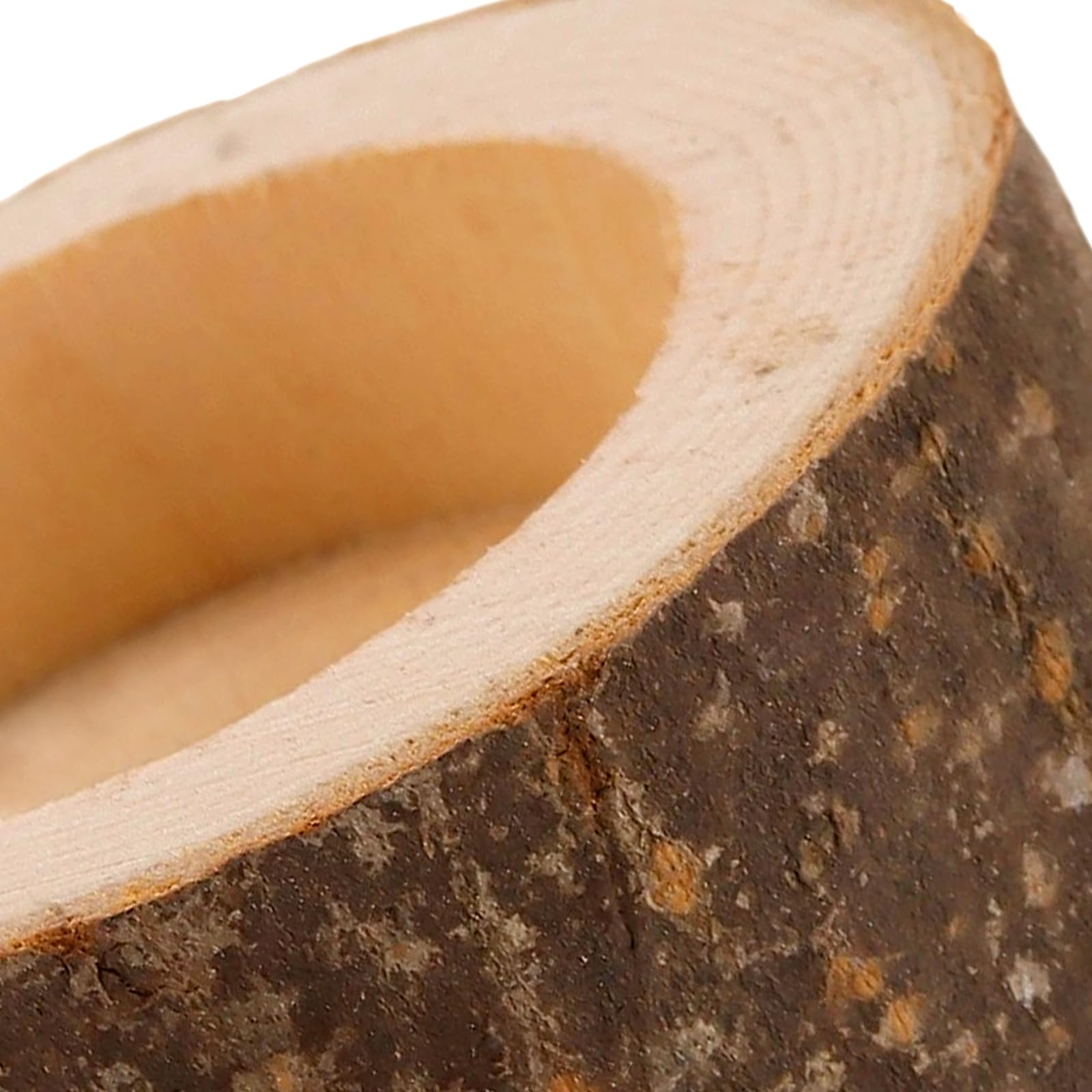 SINJEUN 40 sztuk drewnianych świeczników na podgrzewacze, 6 x 2,5 cm, z drewna, na wesela, święta, imprezy, dekoracje