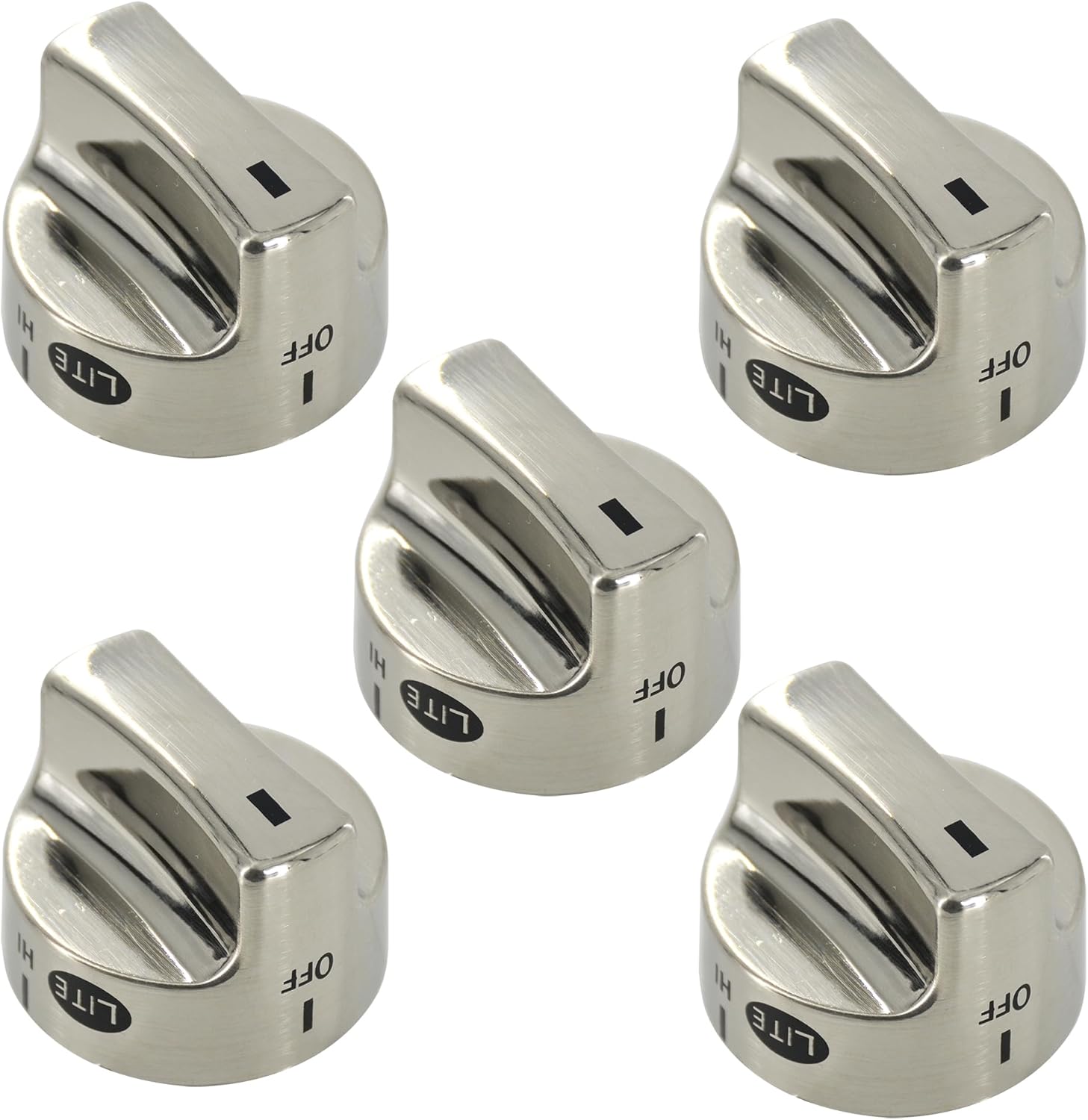 318282310 Stove Knob Gas Oven Range Control Knob Compatible with Fridgidaire Burner Replacements Part 1062940, AH979119, EA979119, PS979119(5PCS)