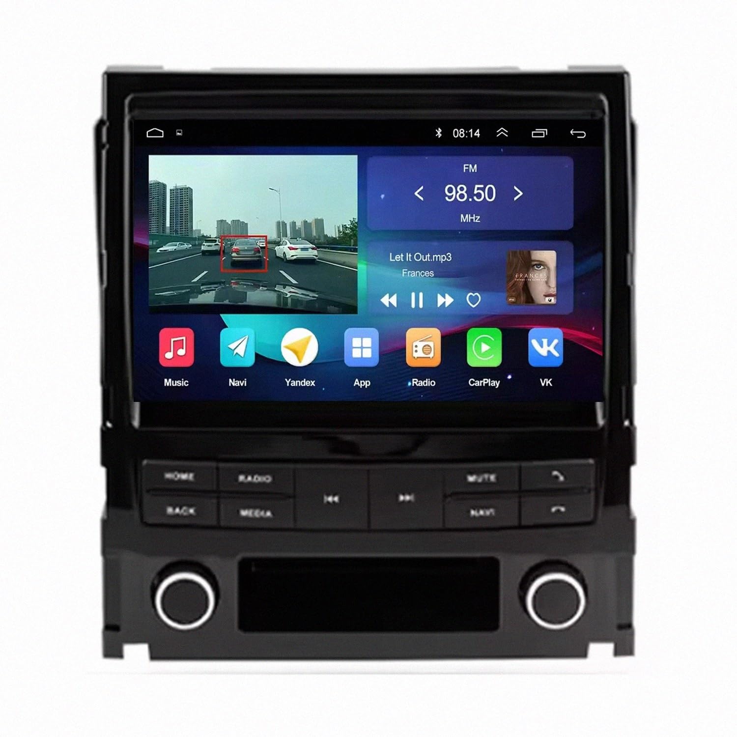 Radio de coche para Cadillac Escalade GMT900 con Android Auto y Mirror Link 8