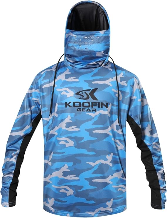 Performance Hooded Fishing Shirt Long Sleeve Hoodie Sun Protection