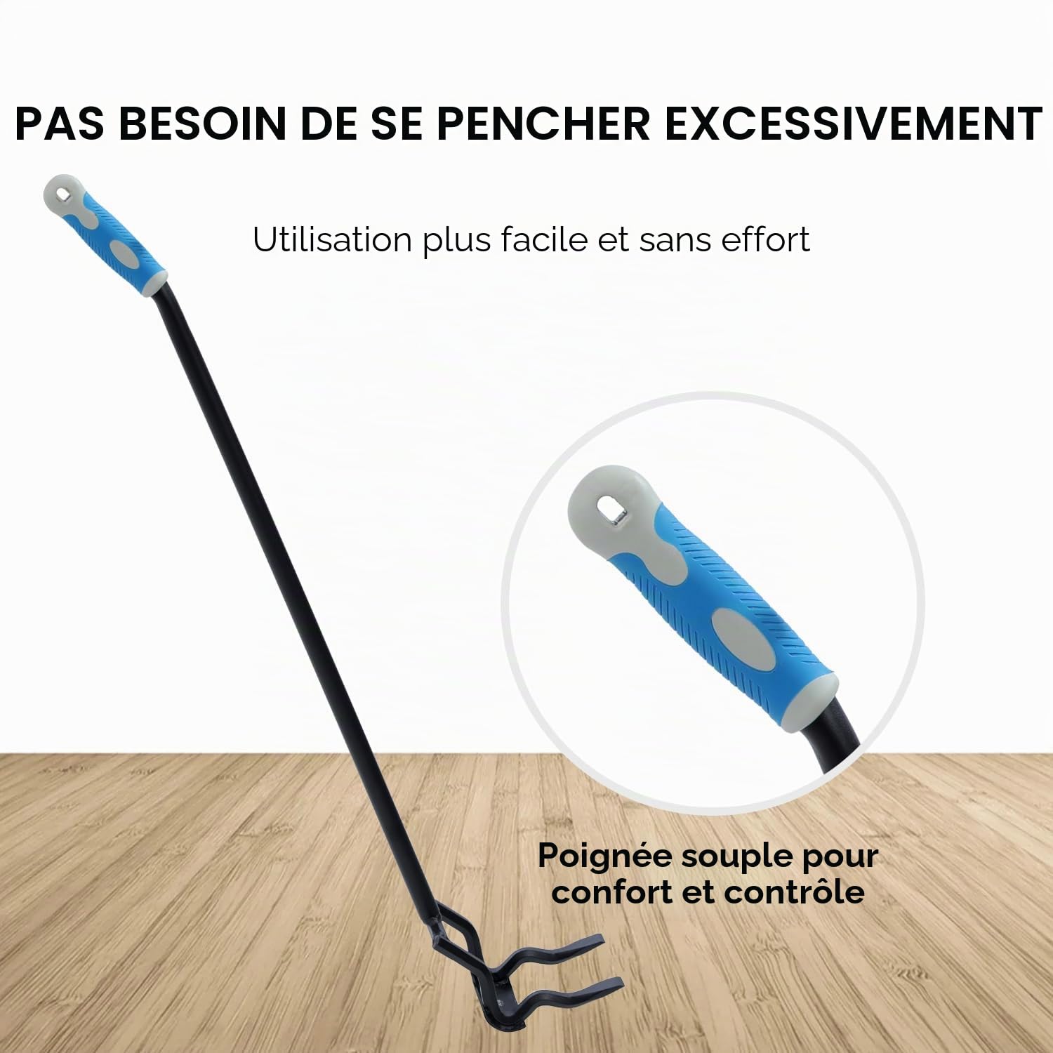TOPWAY Pallet Buster Deck Wrecker Outil 43 Pouces Robuste Barre de Démolition pour Casser les Palettes en Bois et le Démontage de Pont avec Poignée Amovible en 3 Sections