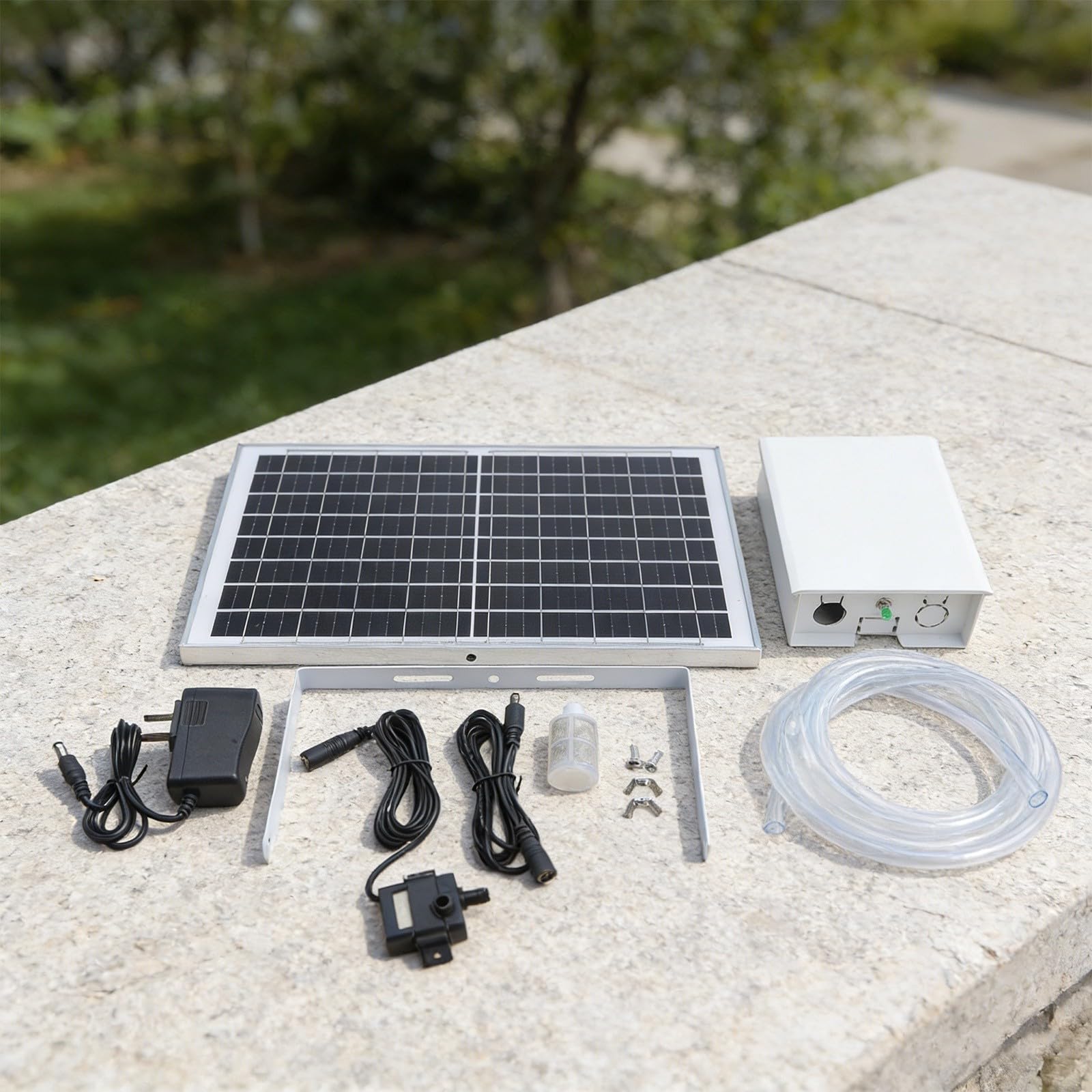 Laghetto solare con batteria di riserva, acqua solare veloce per kit fontana da giardino, aeratore per acquari e ossigenazione dello stagno, fornitura di energia alternativa impermeabile (9 V 10 W