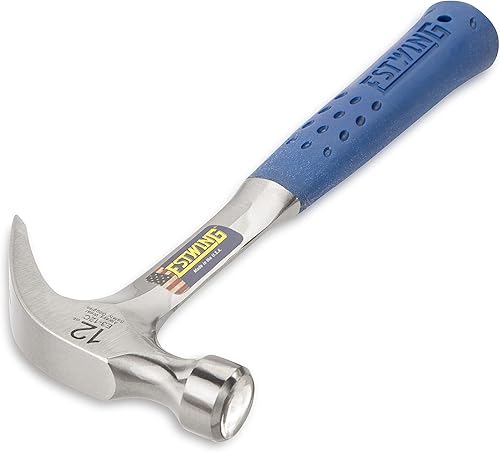 Miniatura 8 de ESTWING Hammer - Garra curvada de 16 onzas con cara lisa y agarre de reducción de golpes E3-16C