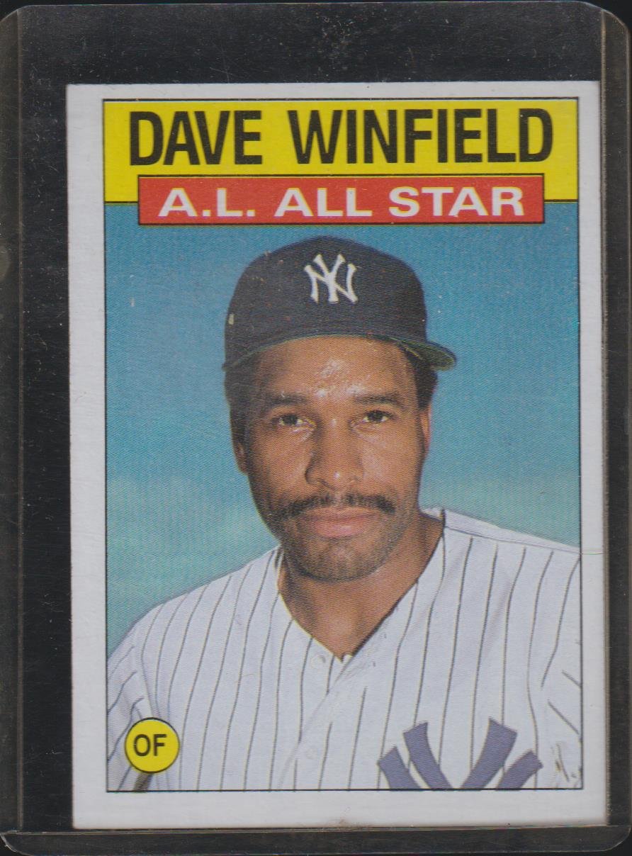 Amazon.com: 1986 Topps Dave Winfield Yankees All Star Baseball