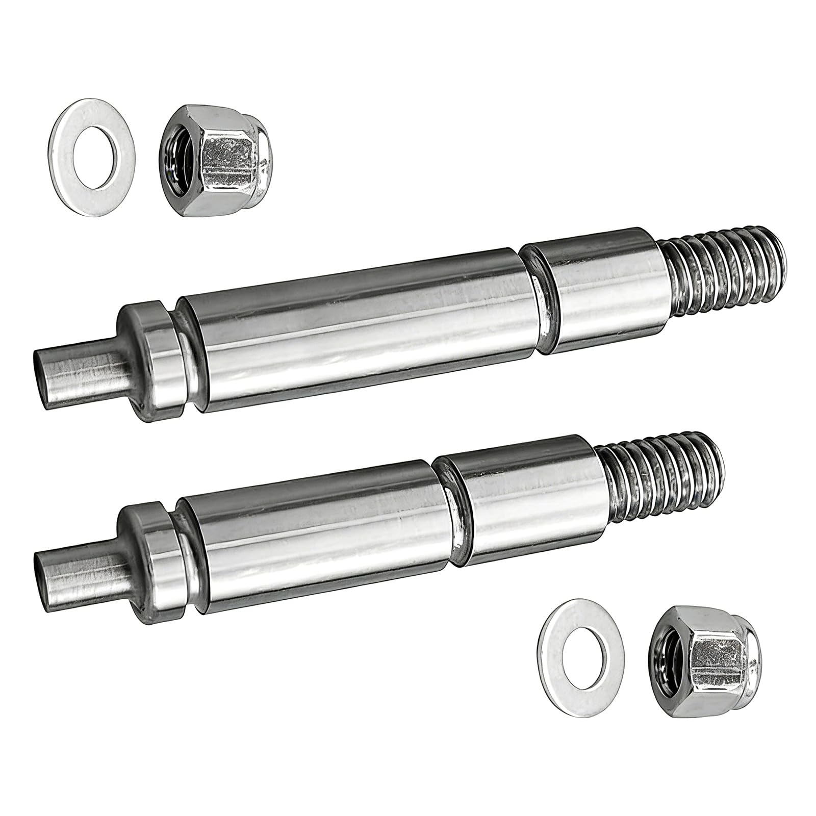 Geavonyg Of 2 High-Strength Replacement Wheel Shaft for Long Life Multiple Brands Stainless Steel Dryer Roller Corrosion-Resistant Drum