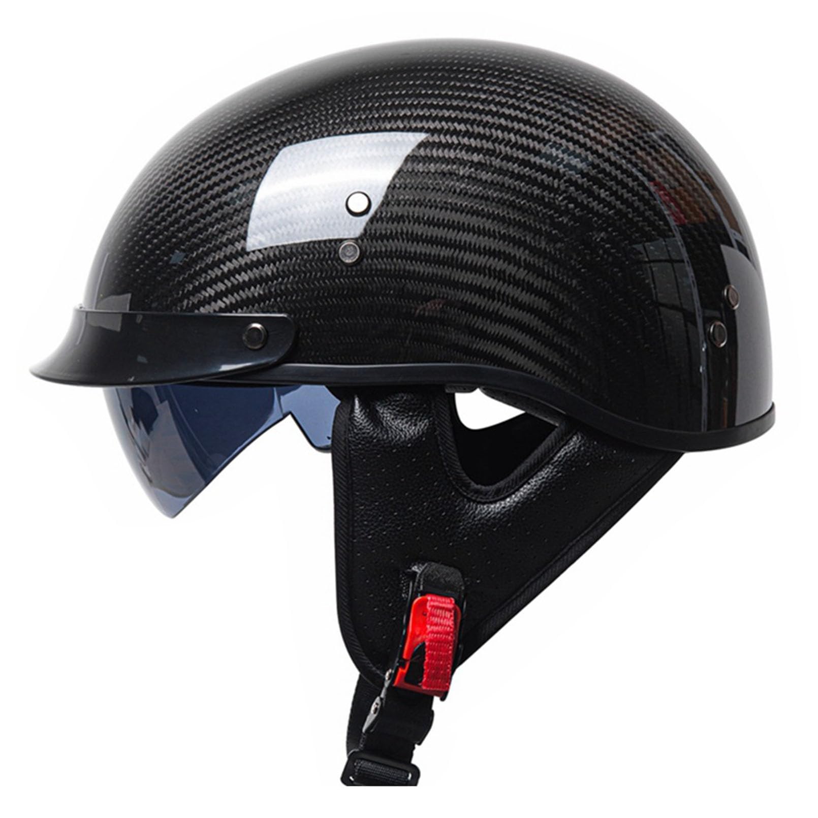 Casco medio retro JATIBOSH para motocicleta unisex robusto y facil de usar