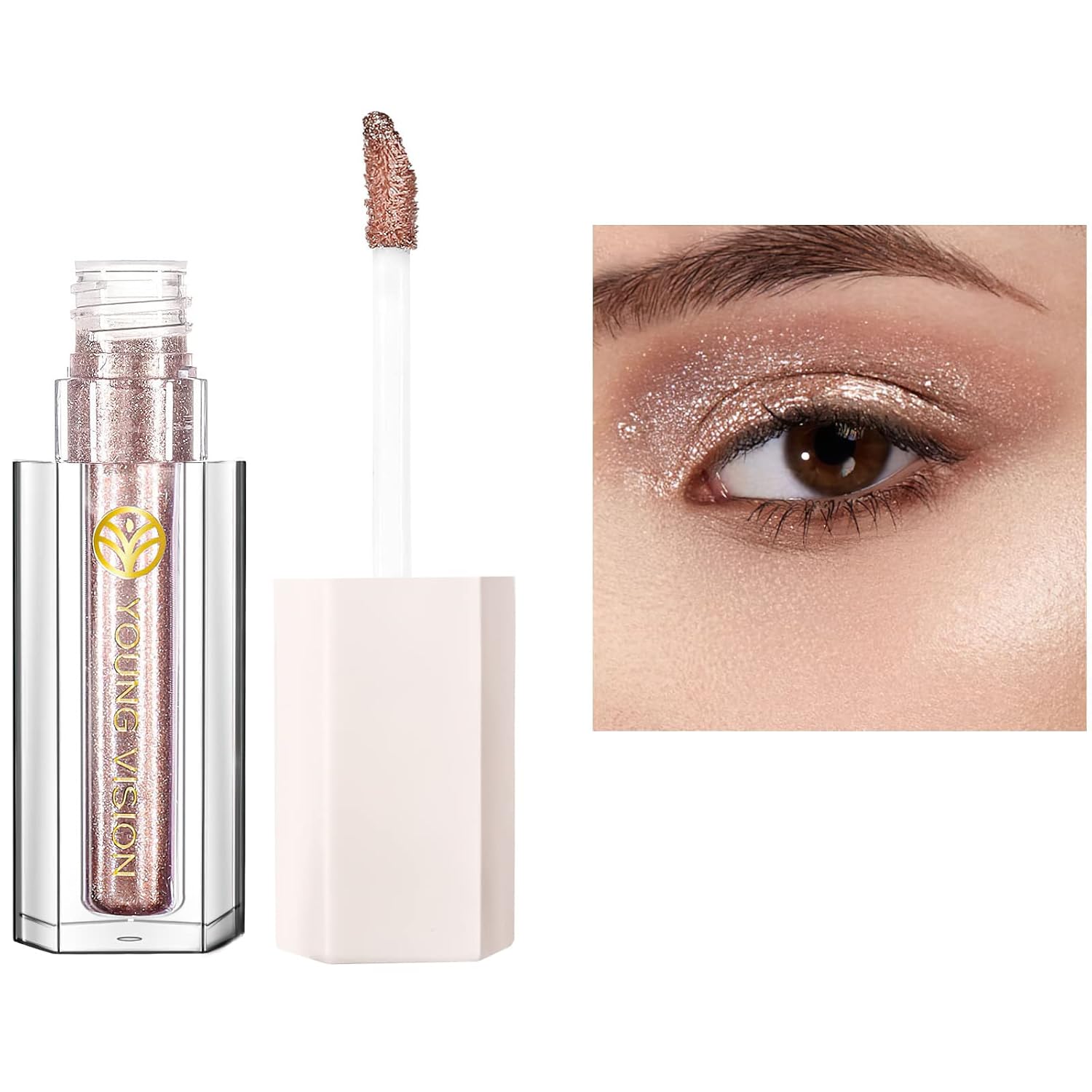 MIELIKKI Glitter Liquid Eyeshadow, Metallic Eye Shadow