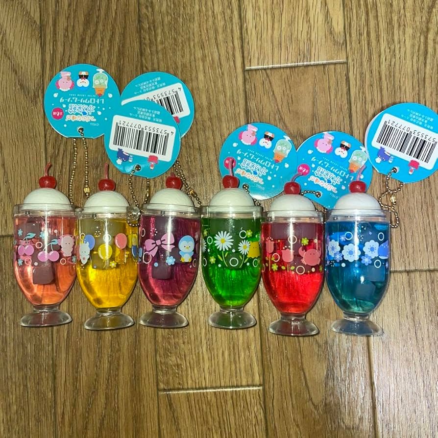 つぶらな瞳の水族館レトロクリームソーダ&ミルクパックオイルチャーム つぶらな瞳の水族館【レトロクリームソーダ】3種(黄色、緑