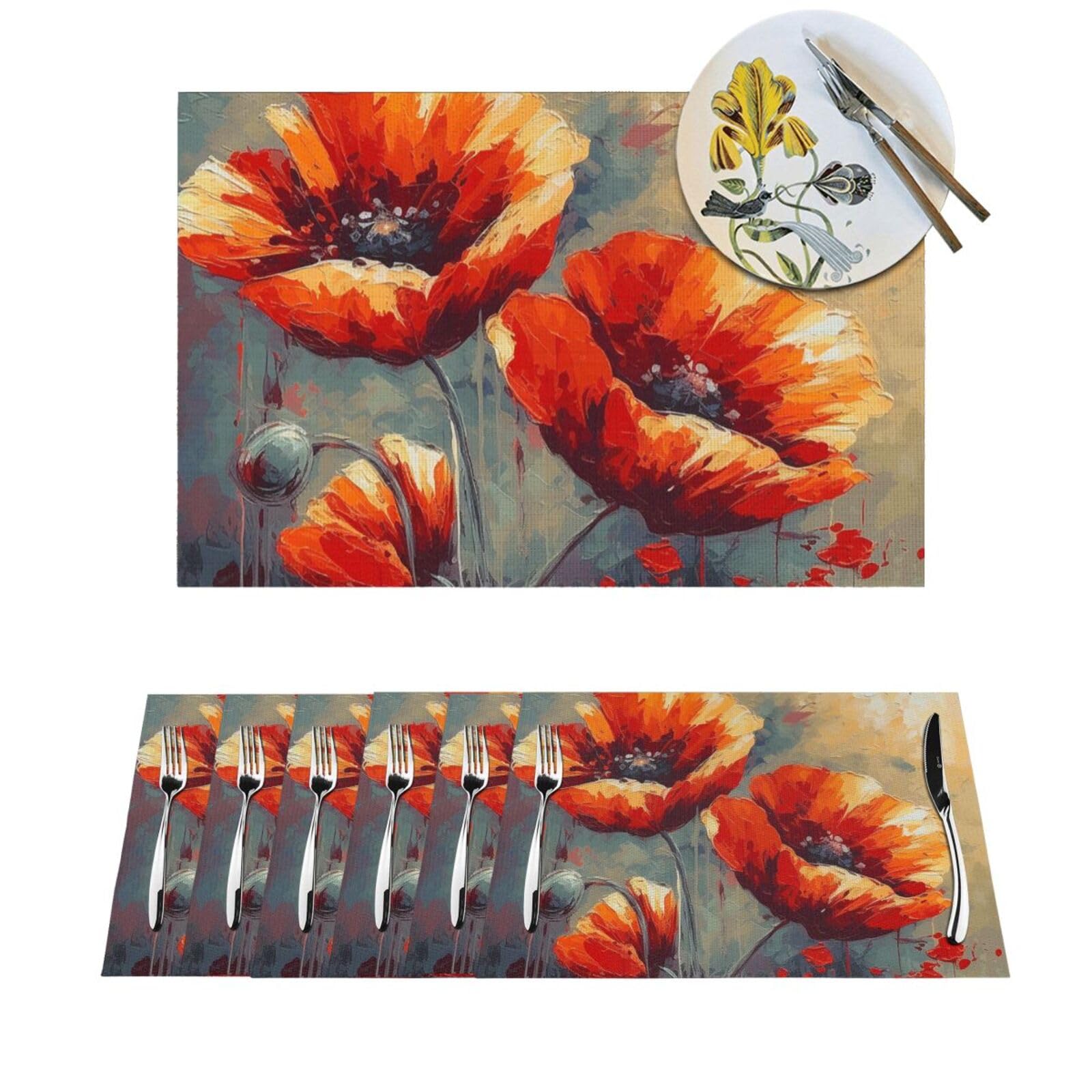Sets de table en PVC pour mariages et fêtes de fin d'année repas de famille