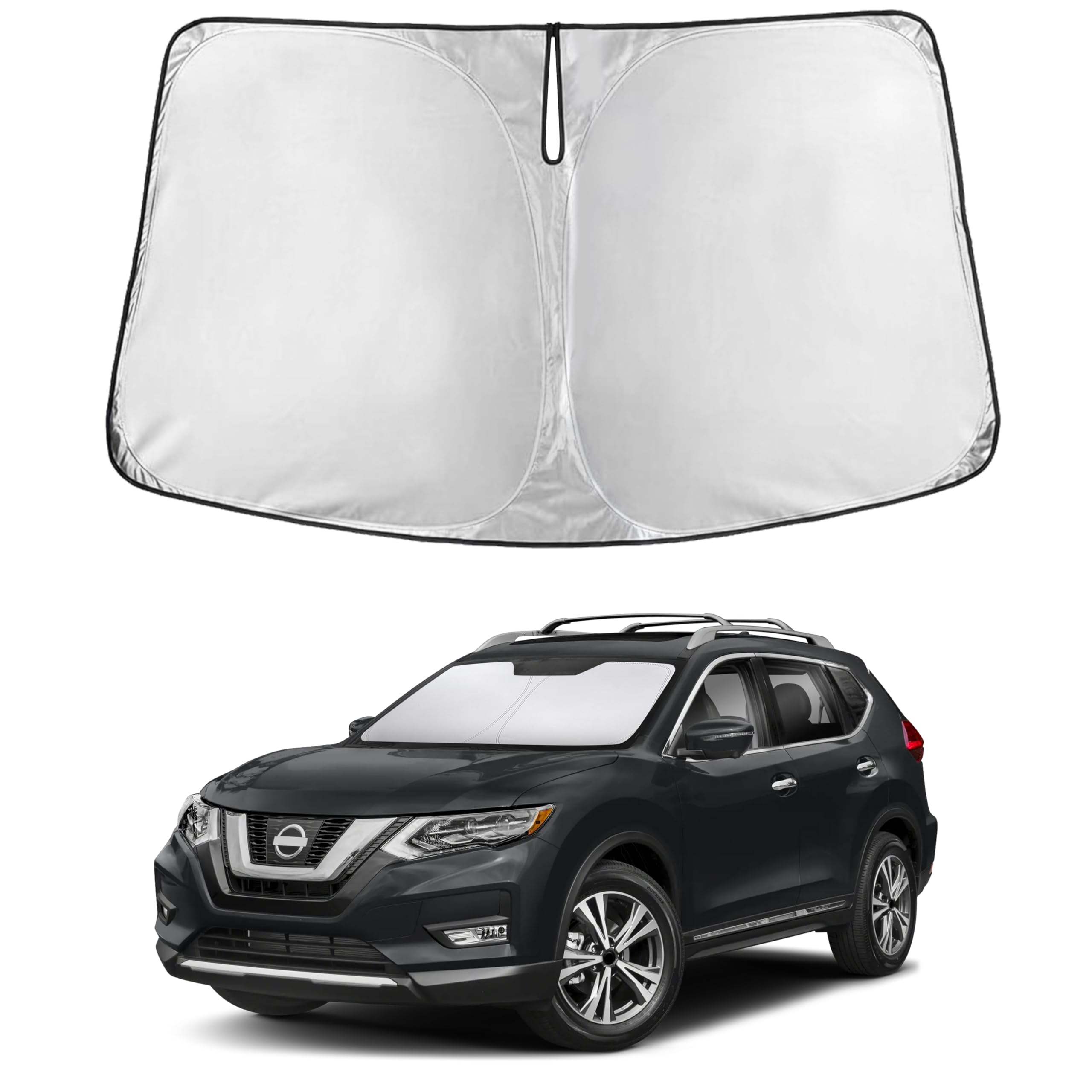EcoNour Windshield Sun Shade Compatible for Nissan Rogue 2014–2019 2020