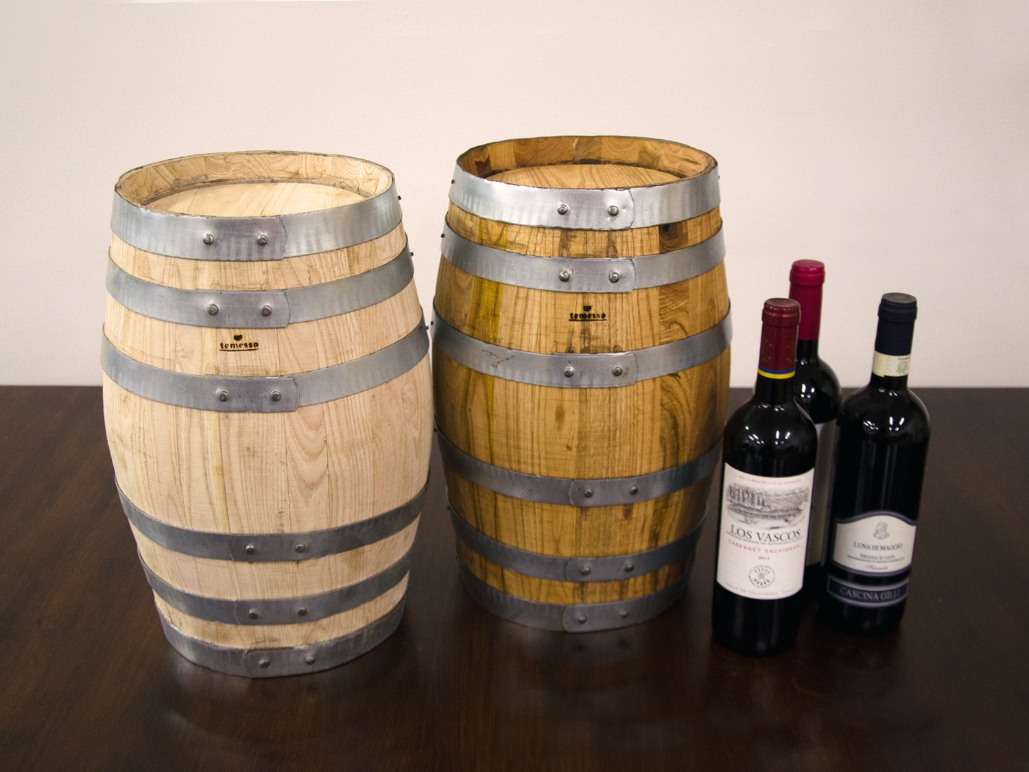 Temesso Tonneau, Baril en châtaignier Nouveau et Non traitée - en différentes Tailles (H: 38cm D: 27cm Contenu: 10l) Utilisation intérieure