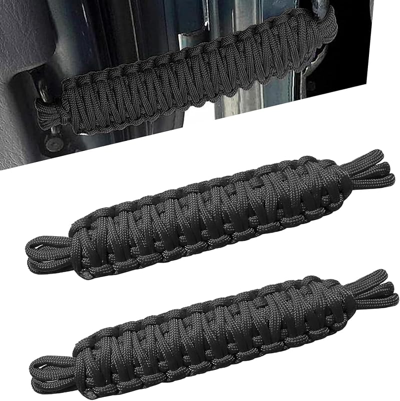 Limitador de abertura de porta Jeep Wrangler gunroil em nylon preto – 2 unidades