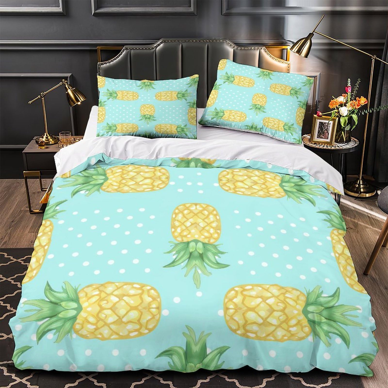 Housse de couette respirante tropicale pour retrouver un sommeil frais et une chambre colorée
