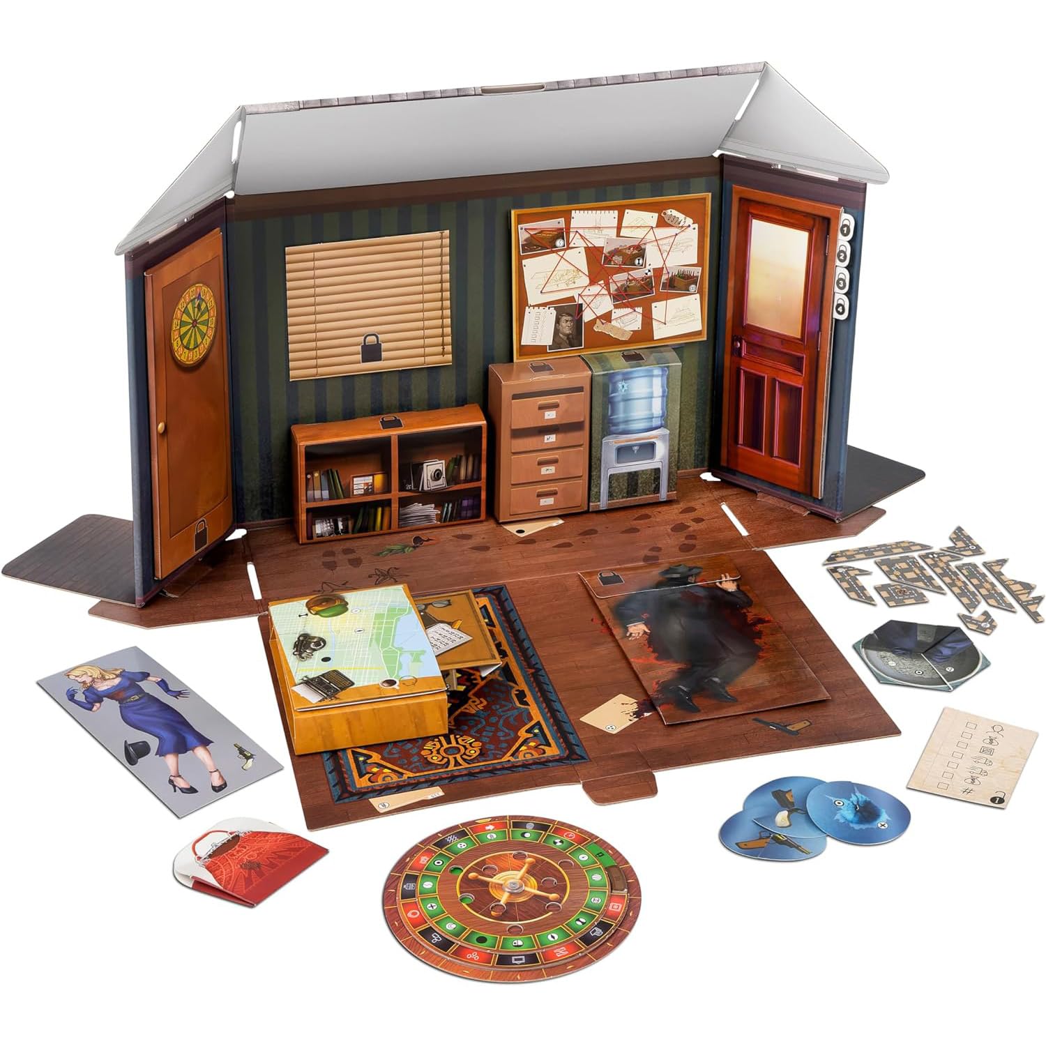 ThinkFun Escape The Room Mafia Mord, Logik-Spiel für Erwachsene, 13 Spieler, ab 14 Jahren