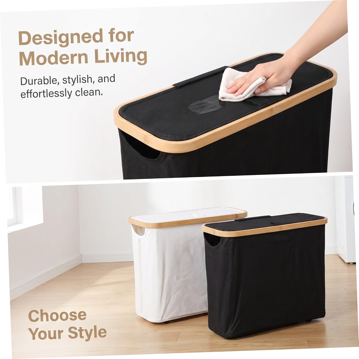 2pcs Toilet Roll Storage Holder Stand with See Through Window