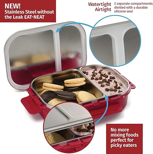 Miniatura 2 de Signoraware - Caja Bento de acero inoxidable, para hombres, unisex, soporte para comidas, 34 onzas, a prueba de fugas, control de porciones, fácil