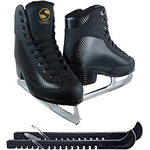 Jackson Ultima Softec Elite/Nova Figure Ice Skates for Men/Boys with Mark-II Blades Bundle with Skate Guards, Just Launched 2023