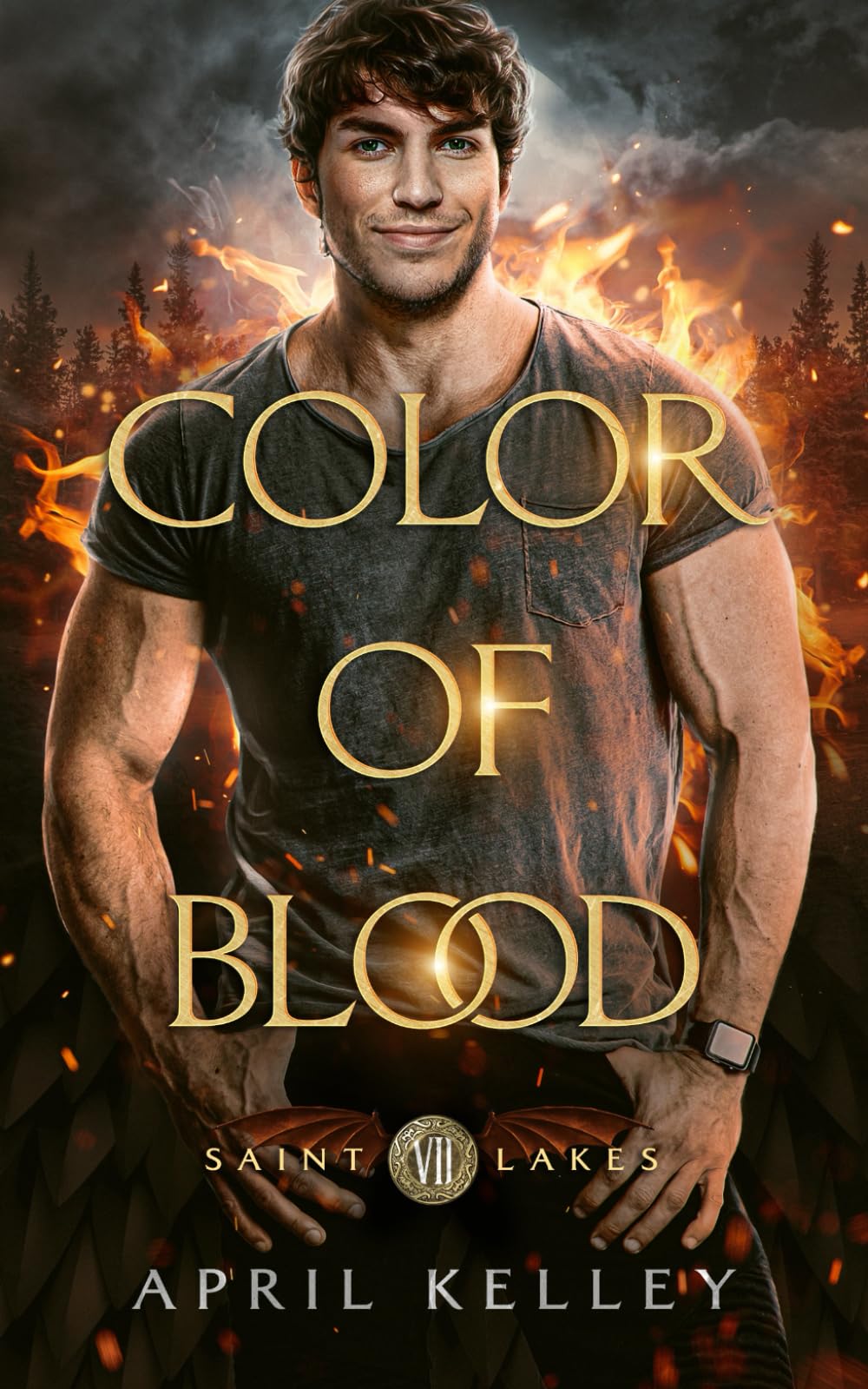 Color of Blood: A M/M Dragon Shifter and Vampire Paranormal Romance: 7 (Saint Lakes)