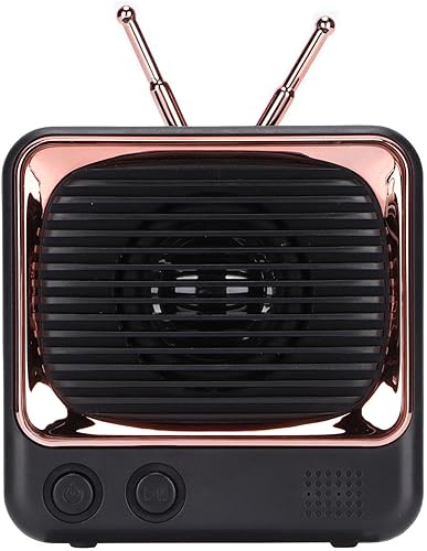 Miniatura 5 de SUNGOOYUE Altavoz inalámbrico BT 5.0 estilo retro TV, diseño macaron, plástico ABS, salida de 3 W, duración de batería de 8 a 9 horas, portátil