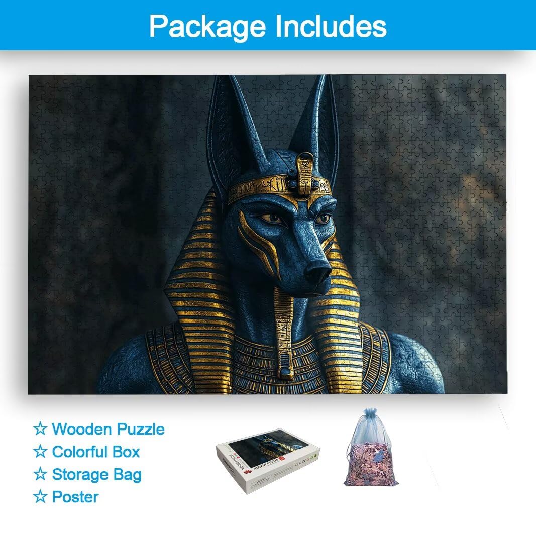 Puzzle 1500 Pièces Adultes, Puzzle 1500 Pieces Anubis, Cadeau Femme -2166
