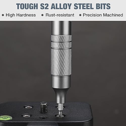 Miniatura 5 de WORKPRO Juego de destornilladores multifunción 24 en 1, mini destornilladores magnéticos con puntas manuales, destornilladores pequeños de acero S2