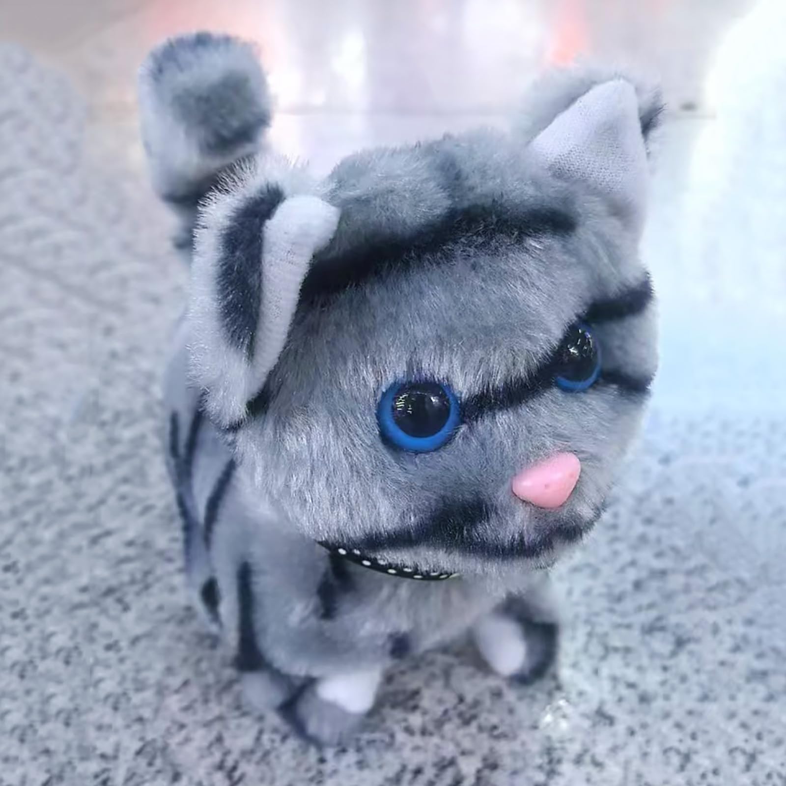 Chaton Robot Interactif avec Fourrure Douce - Chat Robot Réaliste 2026, Marche Intelligente, Miaule et Remue la Queue, Jouet Animal Animé pour Enfants et Filles #2