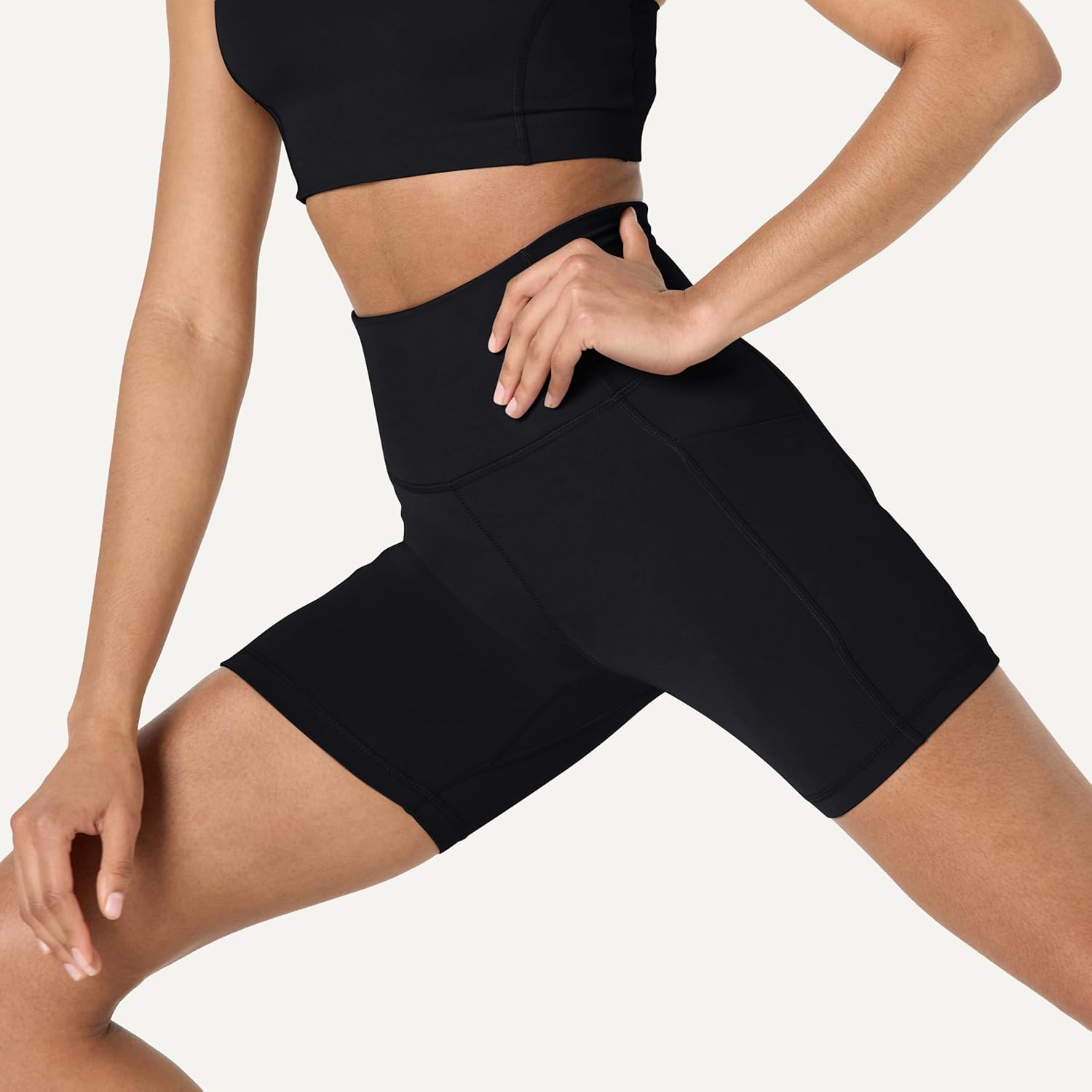 Amazon Essentials Women's Active FormFlex Buttery Soft High Waist Yoga Biker Shorts - Image 5