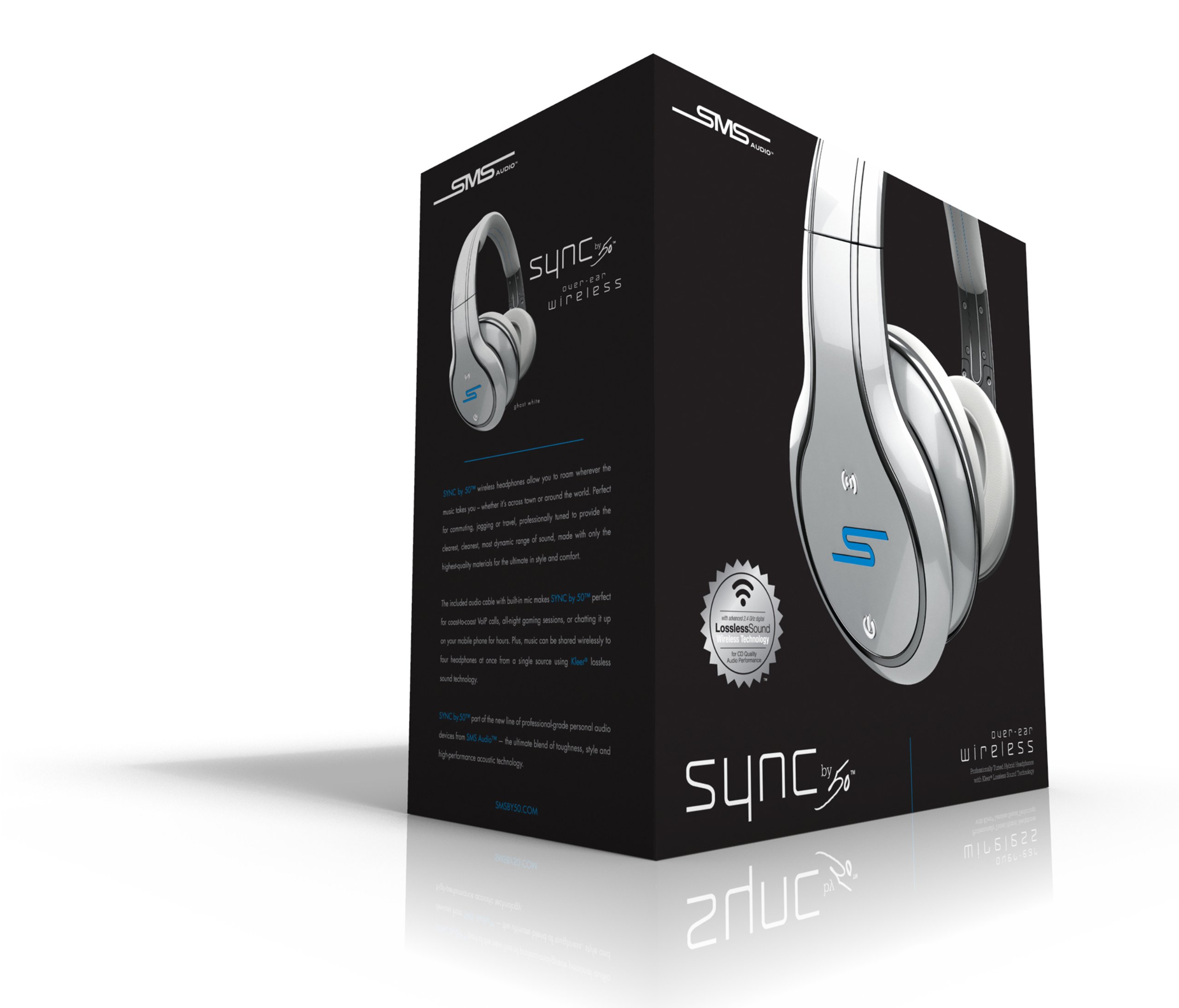SMS Audio SYNC By 50 Cent Over-Ear Wireless Headphones - White