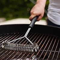Vista 6 de Chef Craft Select - Cepillo para parrilla de barbacoa, 18 pulgadas, acero inoxidable/negro