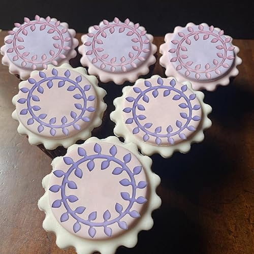 Miniatura 5 de Moldes de silicona para decoración de postres de hojas huecas, moldes de encaje de fondant de hojas, alfombrilla de impresión de chocolate para