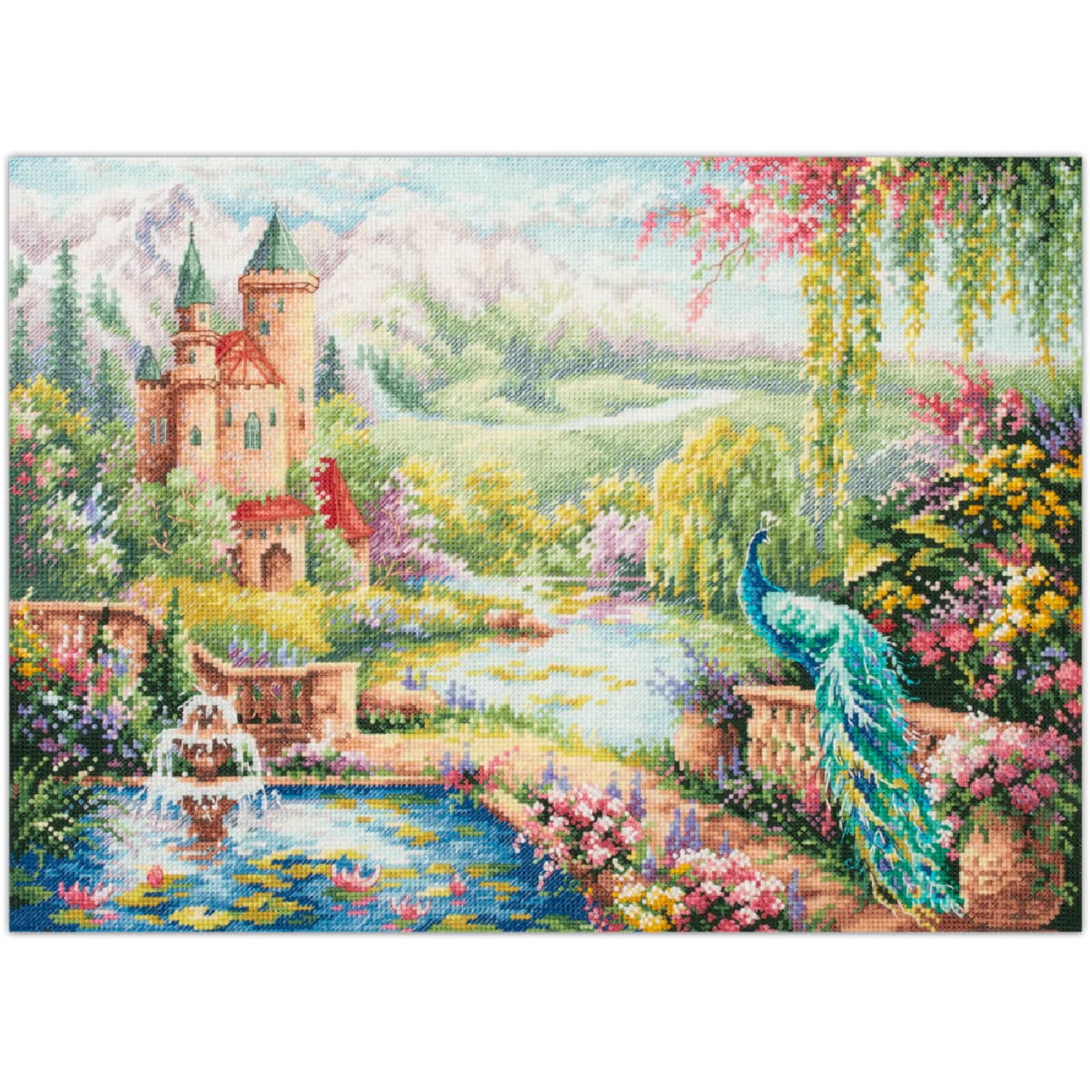 550-763 ZW Königsgarten zestaw do haftu krzyżykowego z wzorem liczenia Zweigart Edition, bawełna, wielokolorowy, 40 x 30 cm