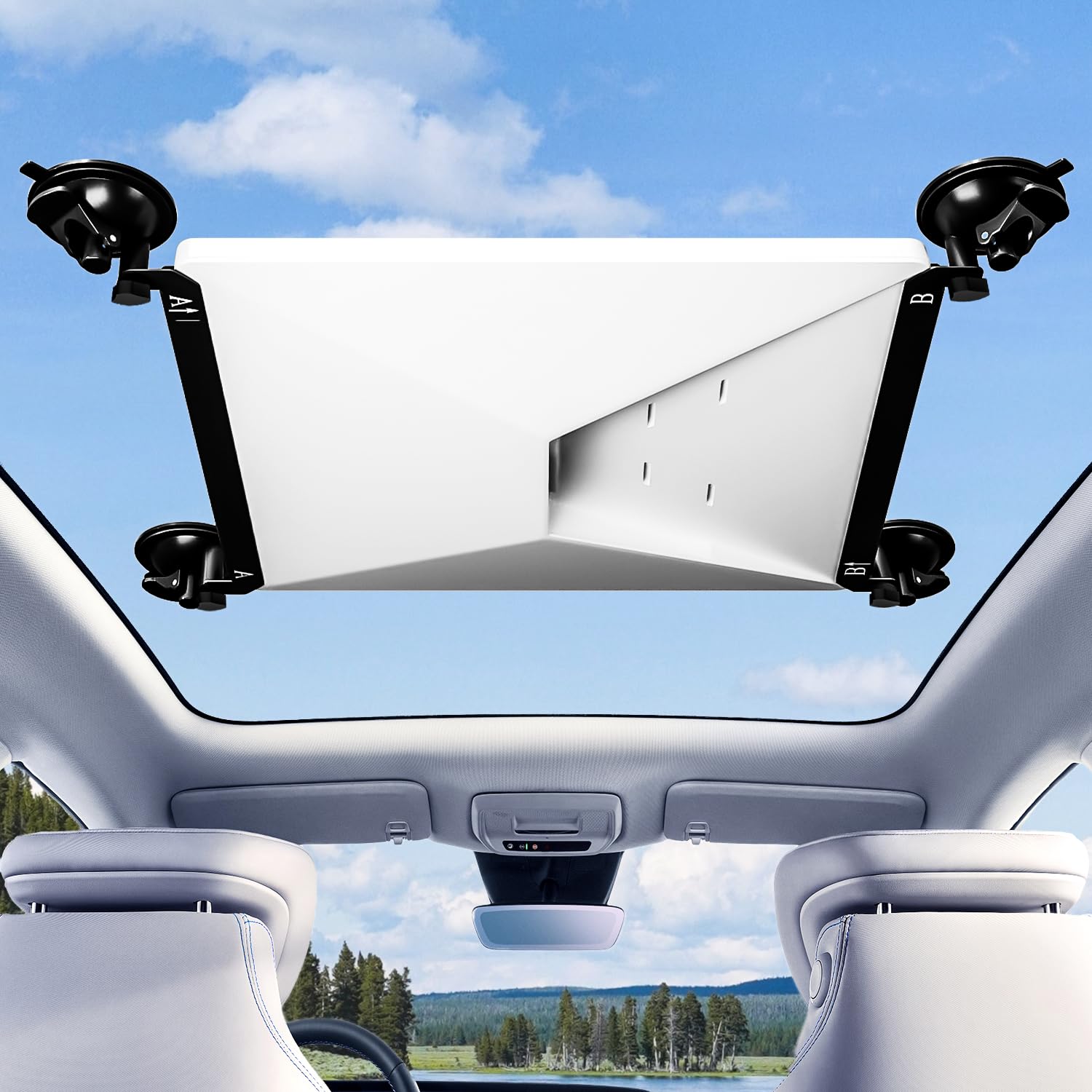 Starlink Mini Suction Cup Mount, Vehicle Sunroof and Glass Surfaces – Secure Satellite Mounting Kit with Strong Grip for Car Rack System Adapters in
