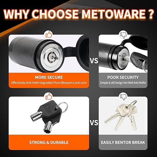 Miniatura 5 de METOWARE Bloqueo de acoplador de lengüeta de remolque de 14 pulgadas de diámetro, 3-12 pulgadas de ancho, bloqueo de enganche de remolque para