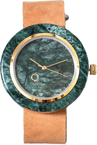 SeQoya Anaconda Orologio in pietra con quadrante in marmo e cinturino in  pelle ecologica – Orologio da uomo e donna – Design unico e originale :  Amazon.it: Orologi