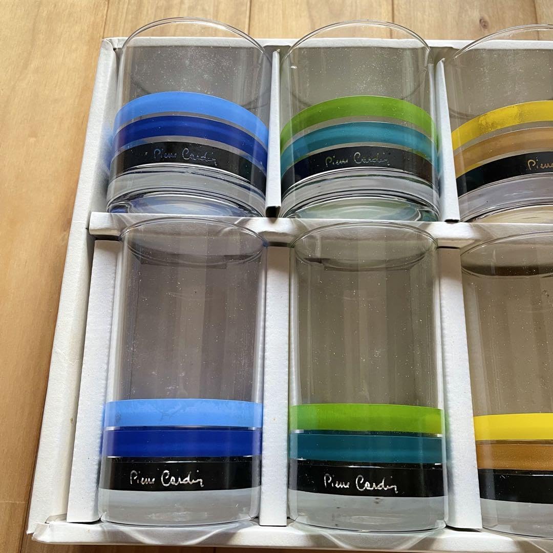 Amazon.co.jp: Sasaki Glass, Pierre Cardin Tumbler Set, Showa Retro