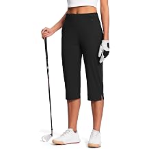 15"/18"/21"/27" Capri Pants for Women High Waist Stretch Women's Golf Capris for Summer with Pockets Work Casual