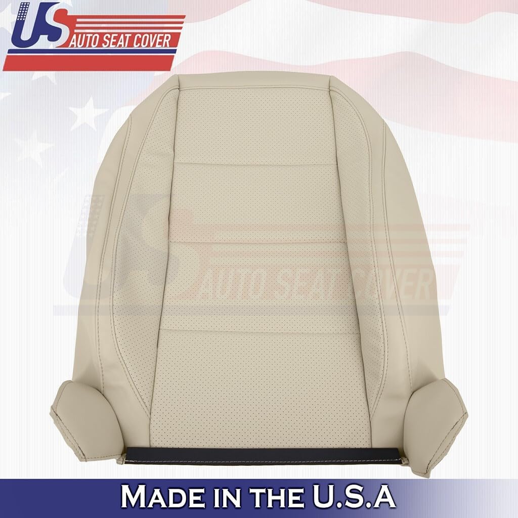 2006-2010 fits Volkswagen Jetta Passenger Top & Bottom Leather Seat Cover Tan