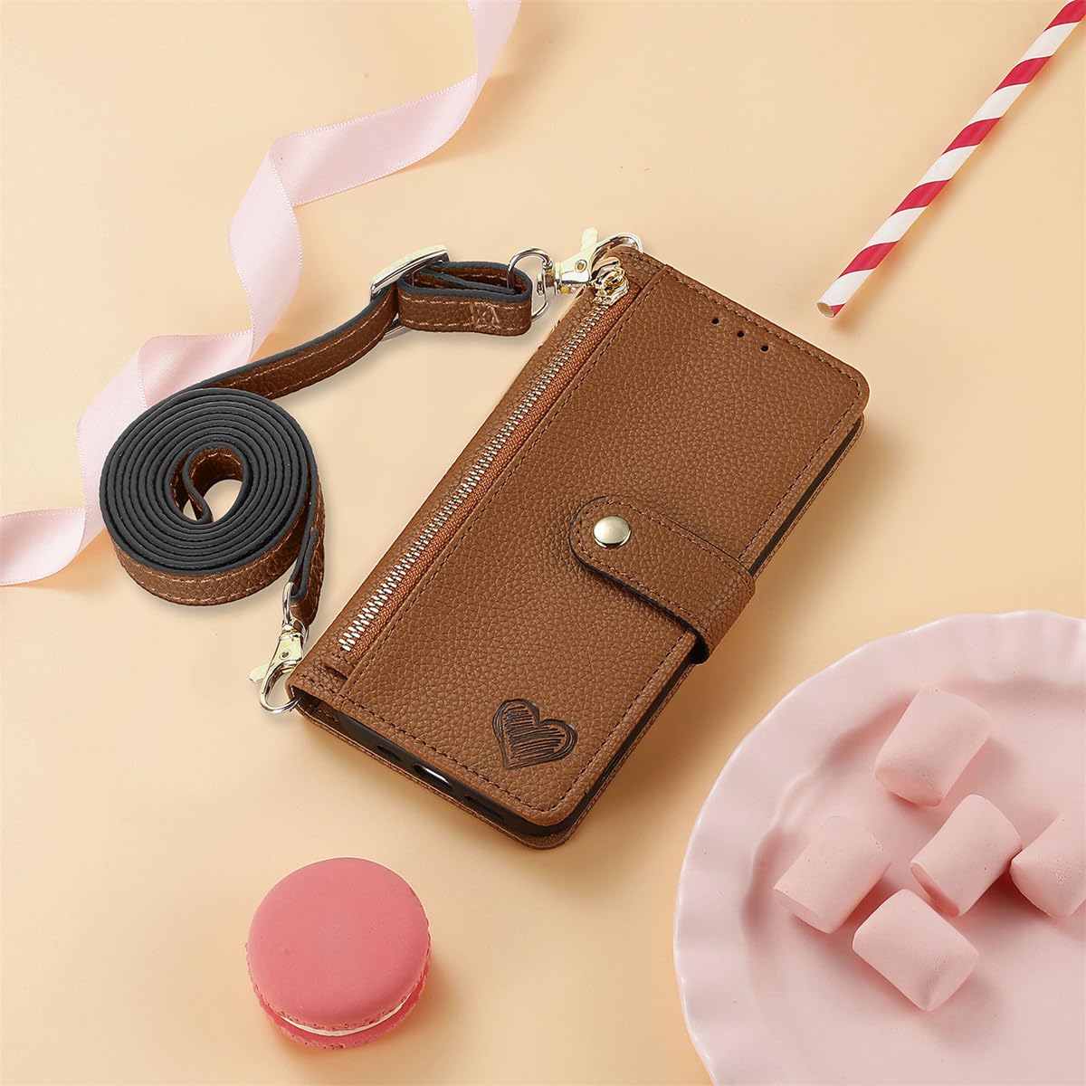 thumbnail: JIAFEI Retro Flip Hoes Voor Oppo A98 5G – PU Leren Hoes Met Standaard & Kaartvakken | Magnetische Sluiting, Blauw