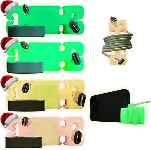 Miniatura 40 de CordBrick Relleno de calcetines para adultos, soporte para cables con peso, soporte para teléfono, organizador multiusos para mesita de noche, Negro