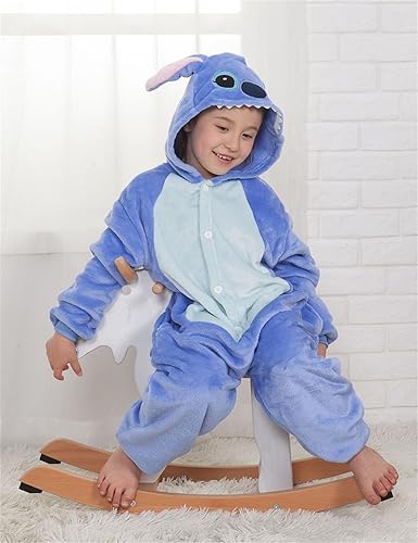 Miniatura 5 de FOFJR Animales Unisex Niños Anime Cosplay Traje Escuela Fiesta Estudiante Juega Juegos de Una Pieza Pijamas Puntada Monos