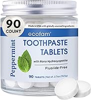 Vista 17 de Tabletas de pasta de dientes - Wintergreen Tabletas de pasta de dientes Nano hidroxiapatita masticables Sin flúor l 350 pestañas